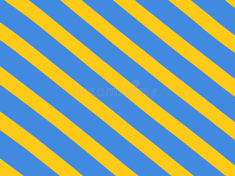 Diagonal Yellow Stripes on a Light Blue Background. Stock Illustration