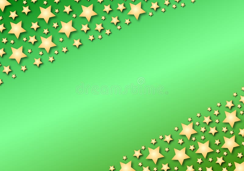 Diagonal stars on green gradient