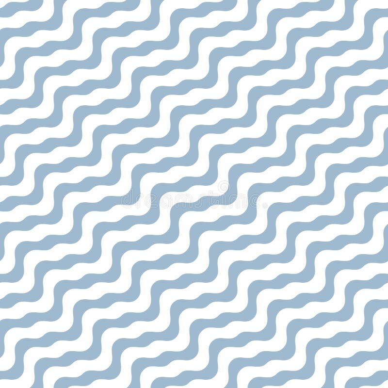 Diagonal wavy lines seamless pattern. Simple white and soft blue background with diagonal waves, stripes, curved shapes. vector illustration Diagonal wavy lines seamless pattern. Simple white and soft blue background with diagonal waves, stripes, curved shapes. vector illustration
