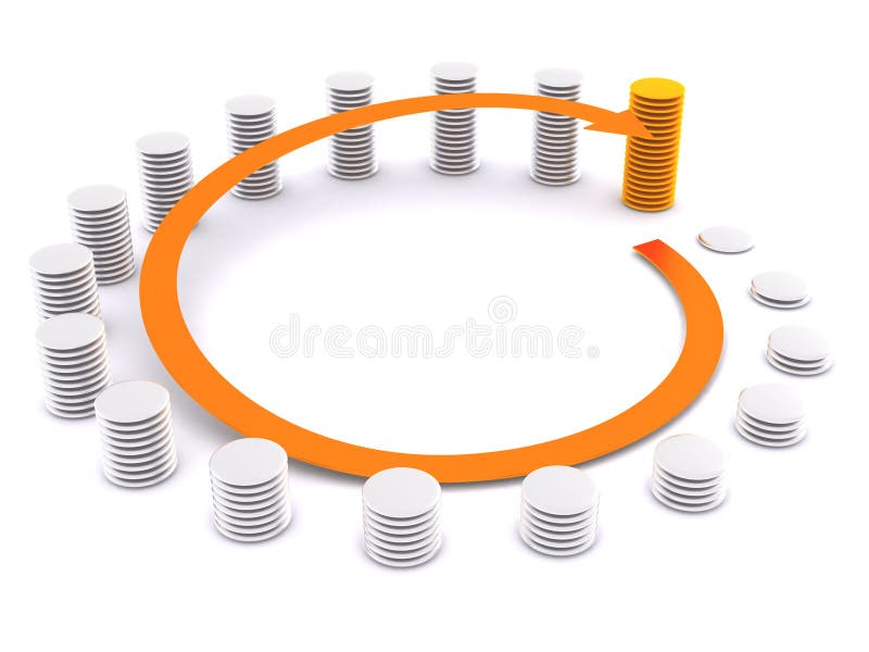 Diagram royalty free illustration