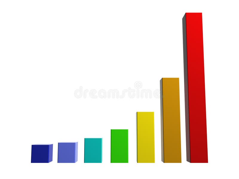 diagram 3d royaltyfri illustrationer diagram 3d royaltyfri illustrationer
