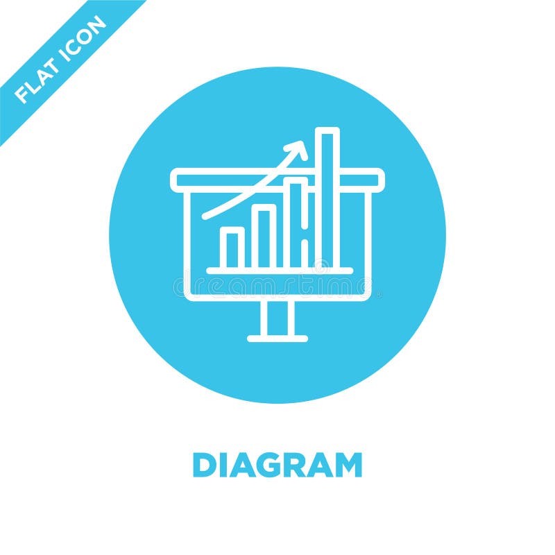 diagram icon vector. Thin line diagram outline icon vector illustration.diagram symbol for use on web and mobile apps, logo, print royalty free illustration diagram icon vector. Thin line diagram outline icon vector illustration.diagram symbol for use on web and mobile apps, logo, print royalty free illustration