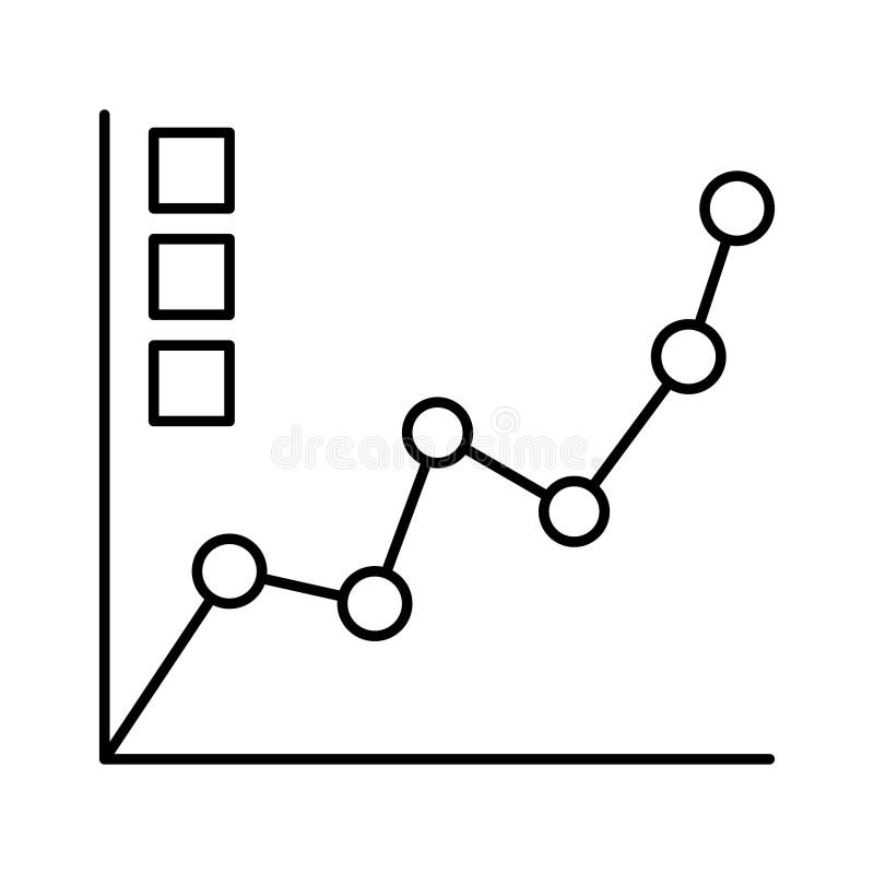 Diagram line vector icon which can easily modify or edit
