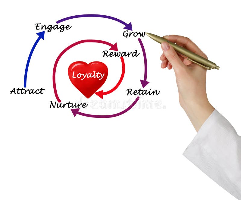 Diagram of Loyalty stock photos