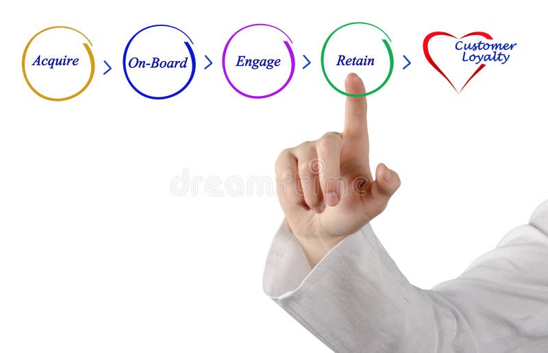 Diagram of Loyalty royalty free stock photography