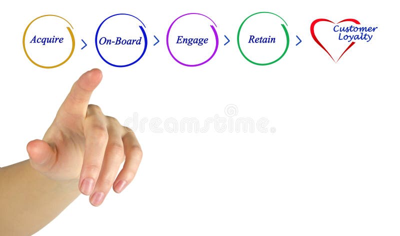 Diagram of Loyalty royalty free stock photo