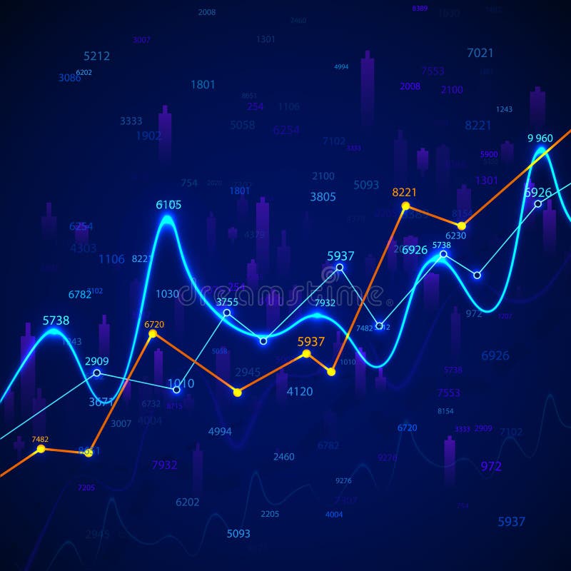Diagram och diagram för affärsdiagram. finansiell forskning och övervakning av uppgifter. marknadsanalys och statistik över framgå