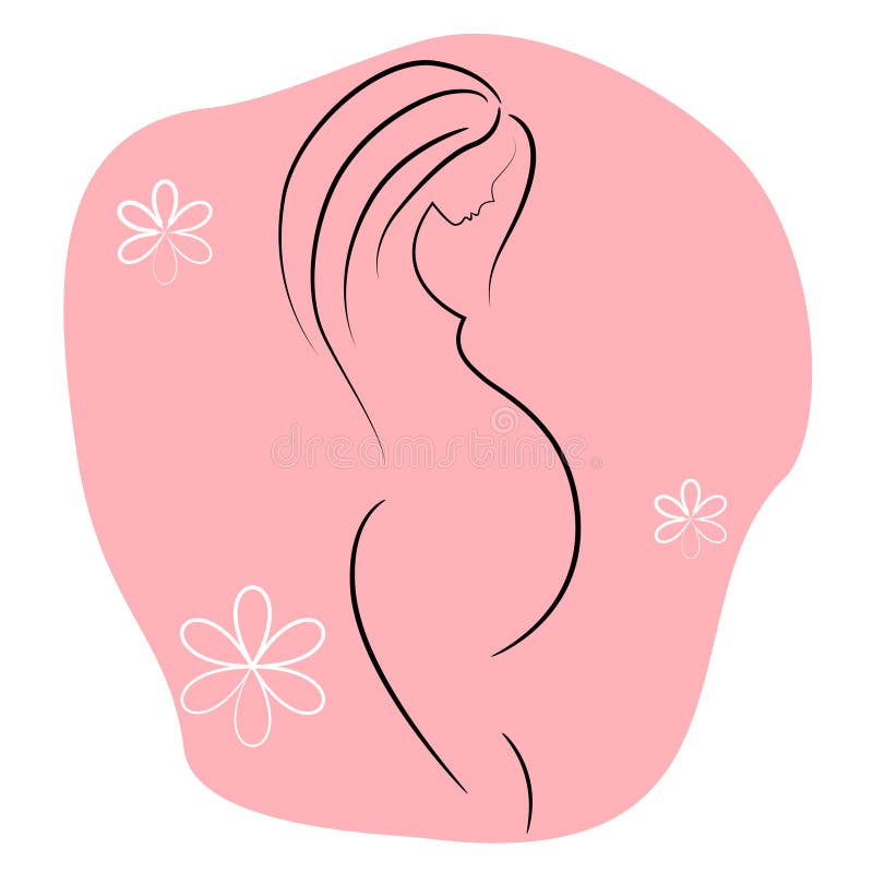 diagramillustrationgravid kvinna stock illustrationer diagramillustrationgravid kvinna stock illustrationer