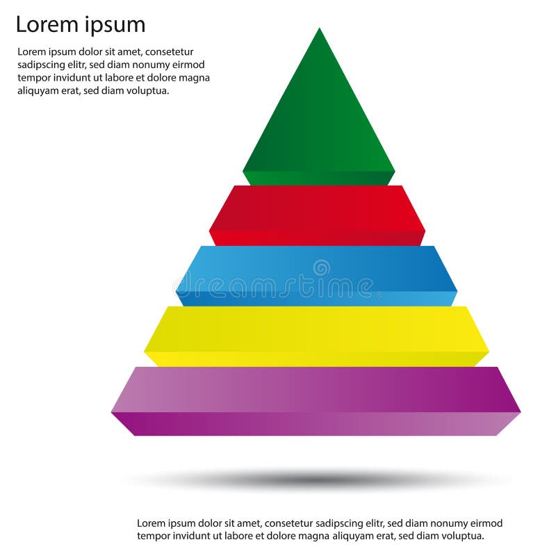 diagramma della piramide 3D - illustrazione editabile di vettore illustrazione di stock diagramma della piramide 3D - illustrazione editabile di vettore illustrazione di stock