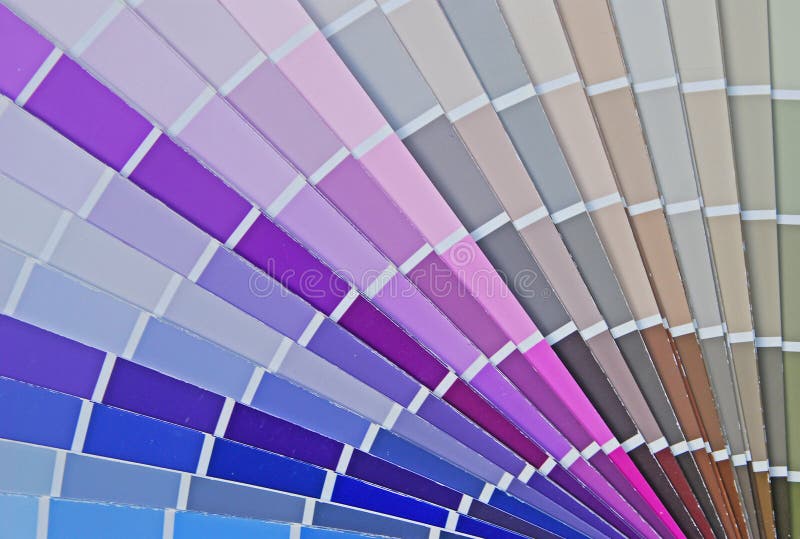 Diagramme de fan de couleur pour la peinture pour bâtiments photographie stock libre de droits Diagramme de fan de couleur pour la peinture pour bâtiments photographie stock libre de droits