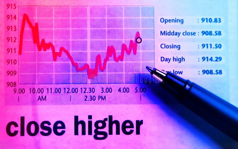 Diagramme de stocks - plus haut proche image libre de droits Diagramme de stocks - plus haut proche image libre de droits