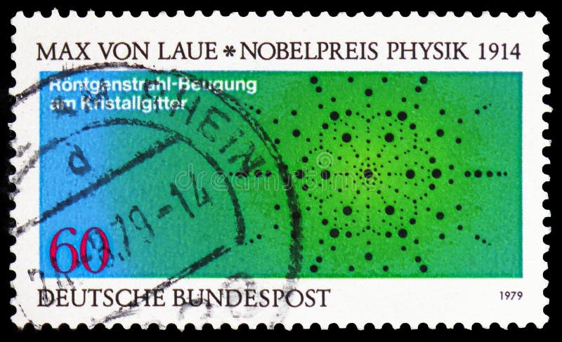 Diagramme diffraction des rayons X passés par les gagnants du prix en cristal, Nobel - serie de physiciens de James Franck et de photographie stock Diagramme diffraction des rayons X passés par les gagnants du prix en cristal, Nobel - serie de physiciens de James Franck et de photographie stock