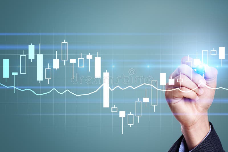 Diagrams and graphs. Business strategy, data analysis technology concept. stock photo