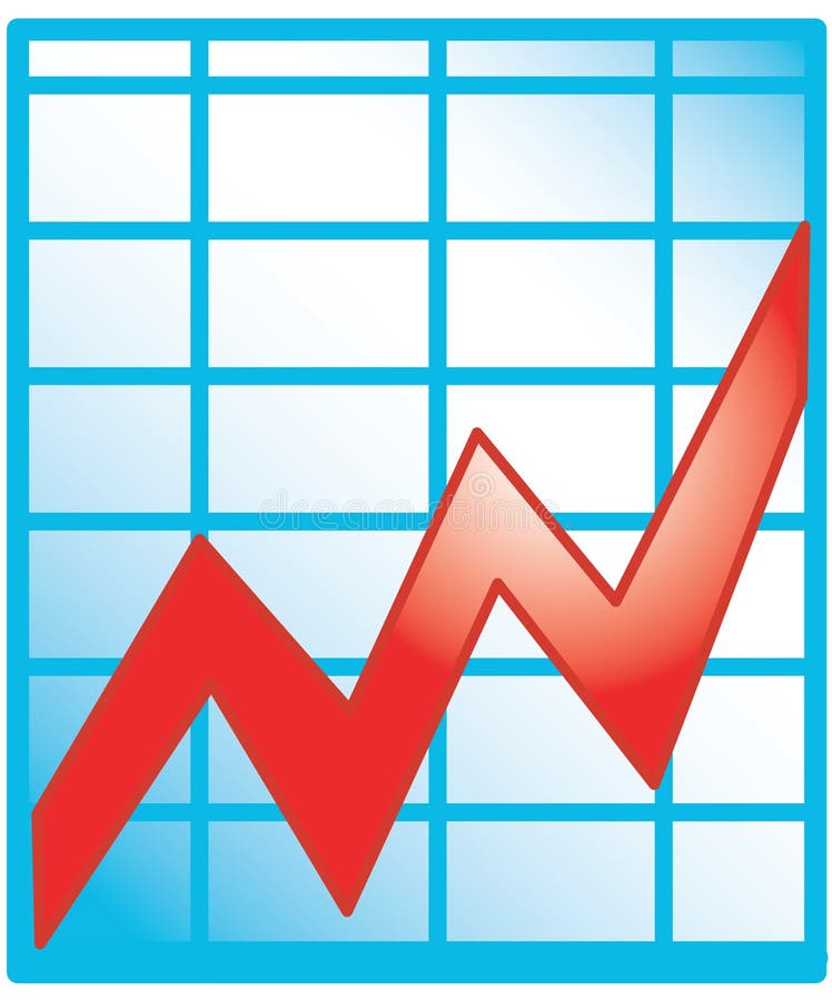 Diagramsymbol vektor illustrationer