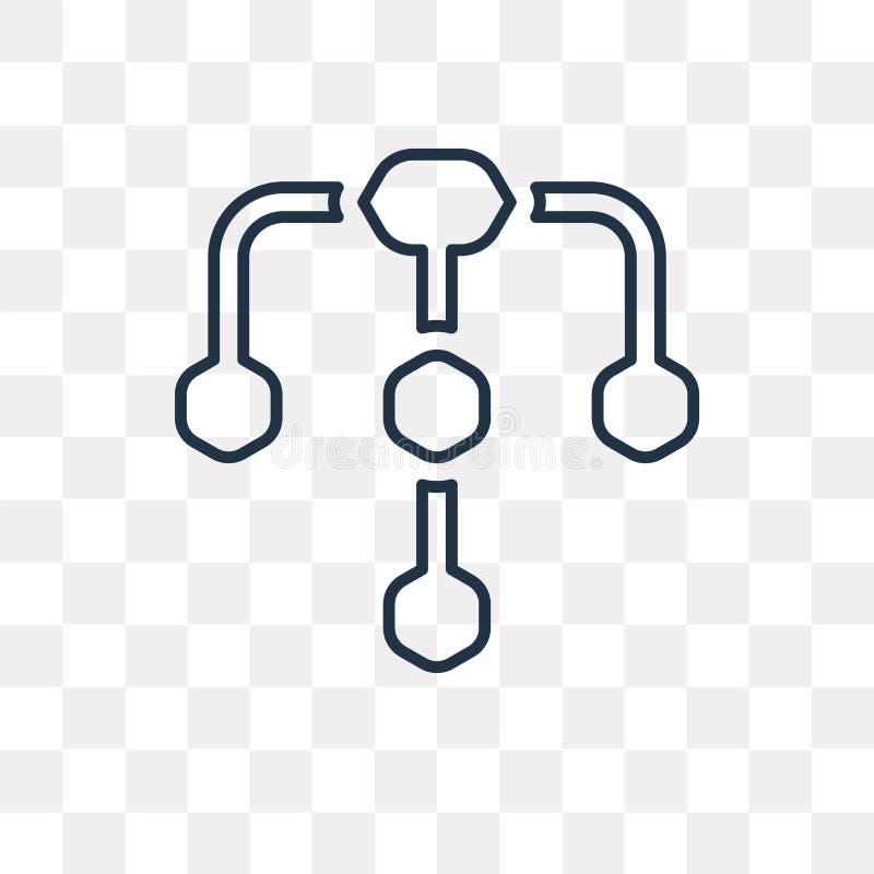 Diagramvektorsymbol som isoleras på genomskinlig bakgrund, linjärt D vektor illustrationer Diagramvektorsymbol som isoleras på genomskinlig bakgrund, linjärt D vektor illustrationer