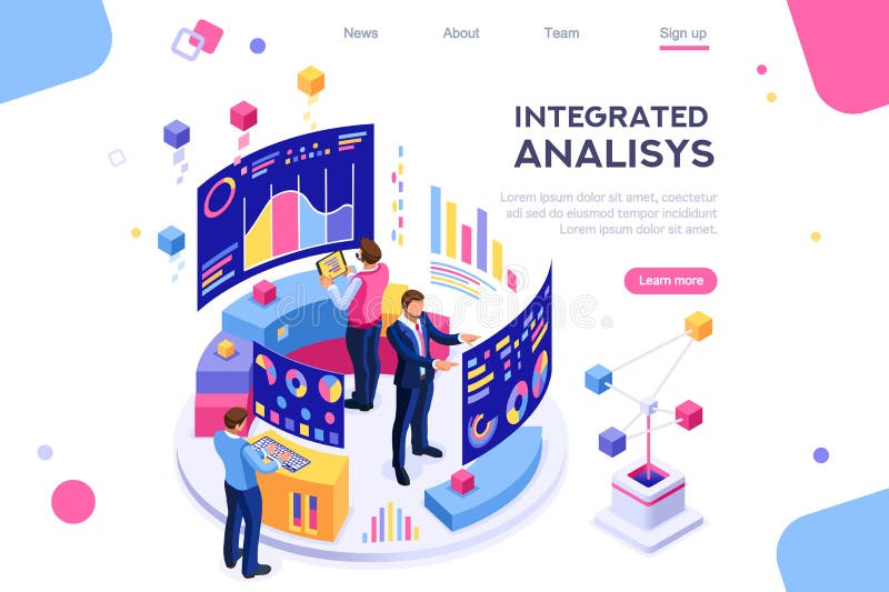 DiagramVisualizzation för ledning växelverkande analys stock illustrationer DiagramVisualizzation för ledning växelverkande analys stock illustrationer