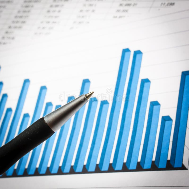 Diagramă privind raportul financiar stock images