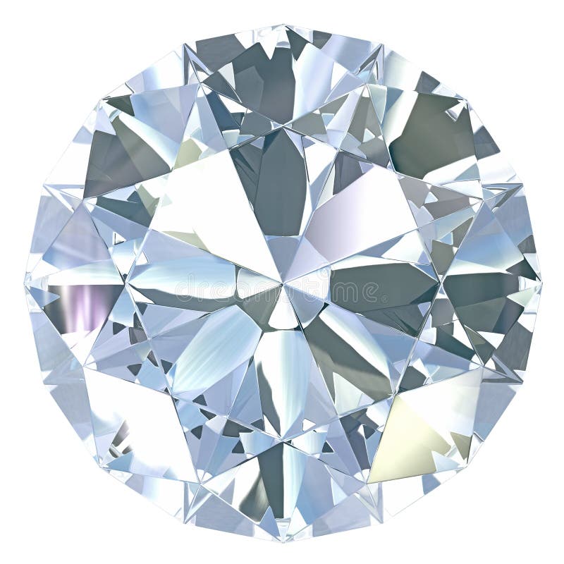 Sinfonía desenterrar Mono Diamante del corte redondo stock de ilustración. Ilustración de diamante -  33591044