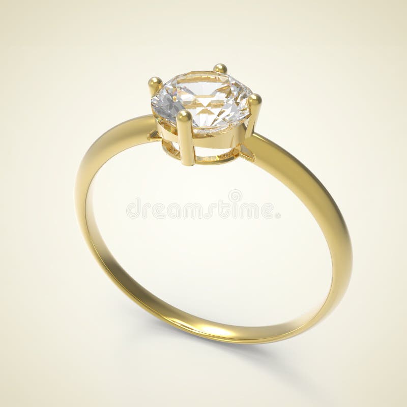 Diamanten ringer illustration 3d stock illustrationer Diamanten ringer illustration 3d stock illustrationer