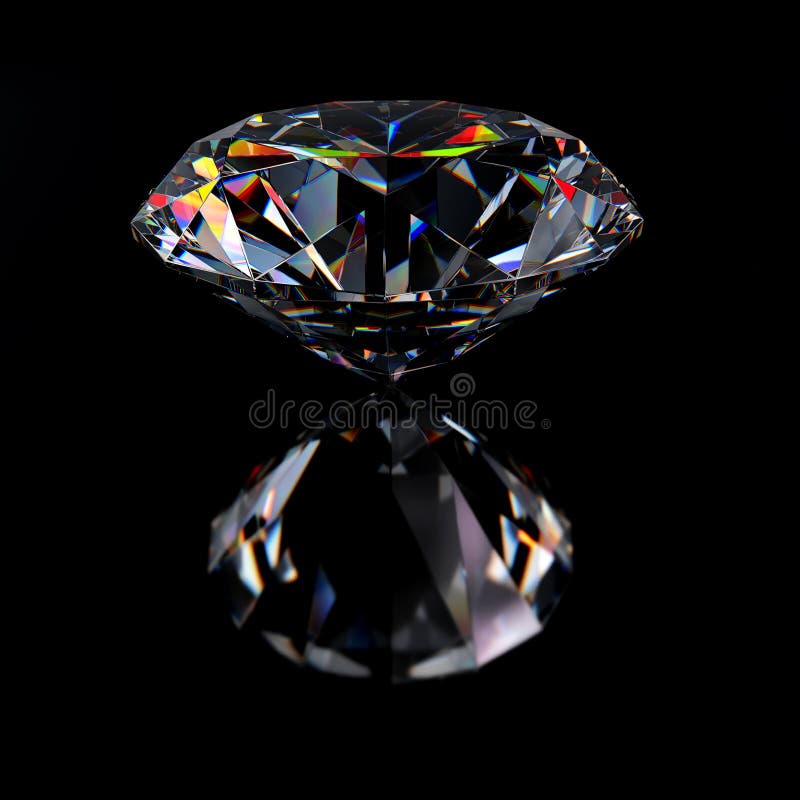Diamantjuwel mit Reflexionen