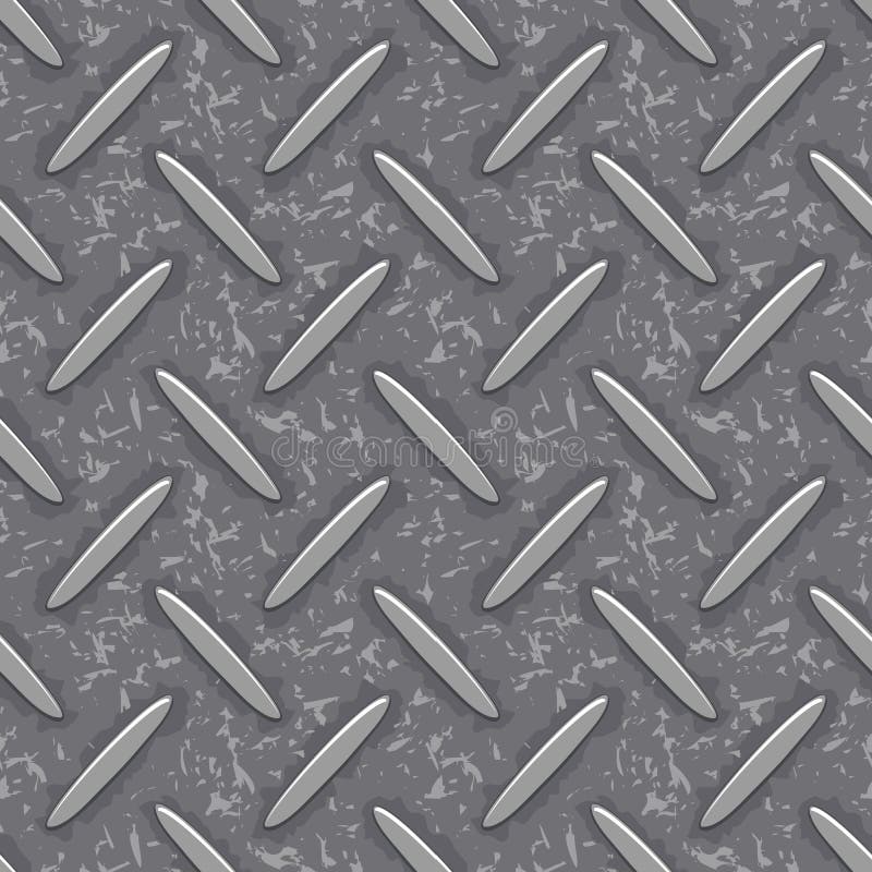 Diamantplatten-Schmutzbeschaffenheit des nahtlosen Stahls vektor abbildung Diamantplatten-Schmutzbeschaffenheit des nahtlosen Stahls vektor abbildung