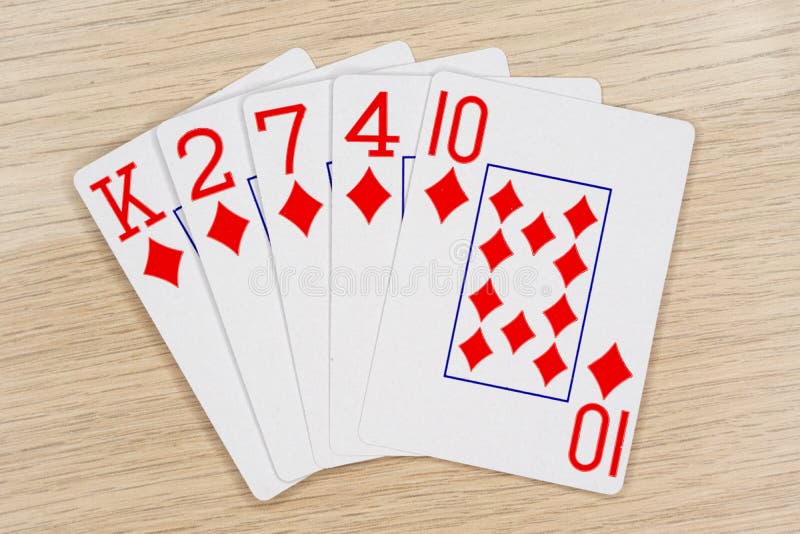 Diamants affleurants - casino jouant aux cartes de tisonnier photographie stock libre de droits Diamants affleurants - casino jouant aux cartes de tisonnier photographie stock libre de droits