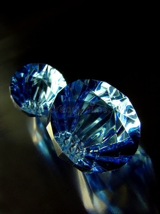 Diamants bleus photo stock Diamants bleus photo stock