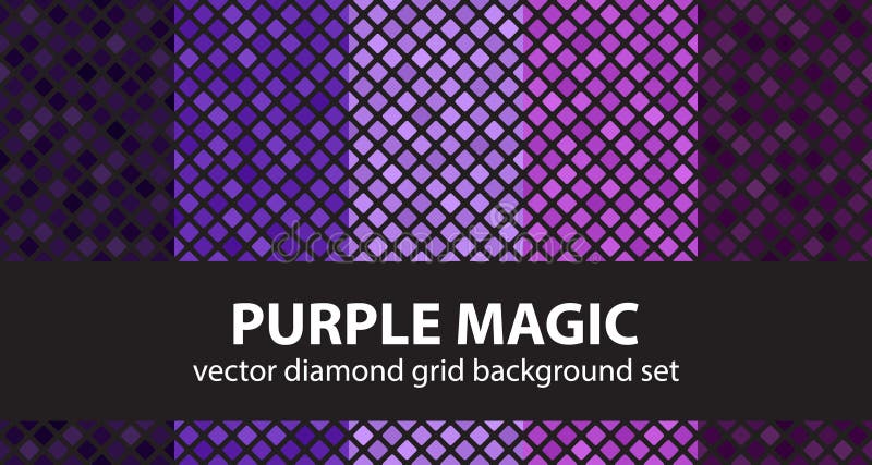 Diamentu wzoru ustalona Purpurowa magia Wektorowy bezszwowy geometryczny plecy ilustracji