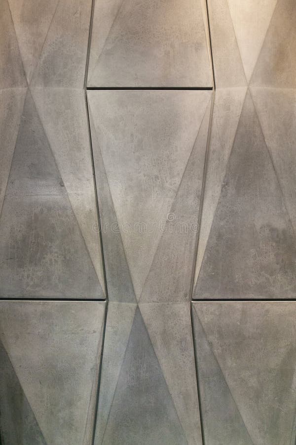 Diamon cut shape concrete panel