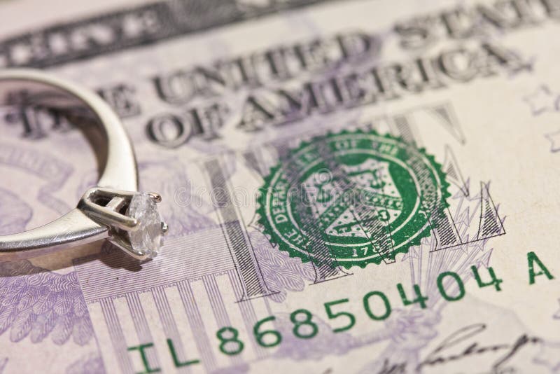 Diamond and dollar stock photo. Image of background, jewelry 13386910