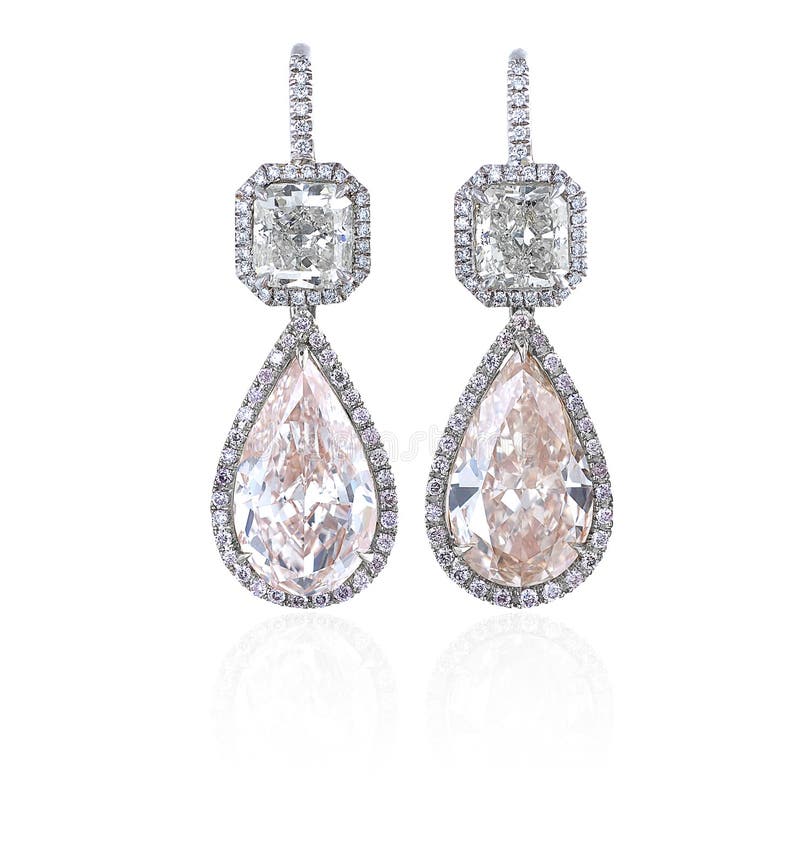 Diamond earrings.