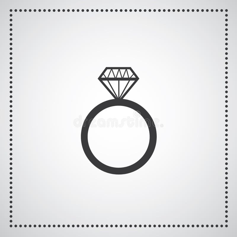 Diamond engagement ring stock vector. Illustration of ceremonial 89770452