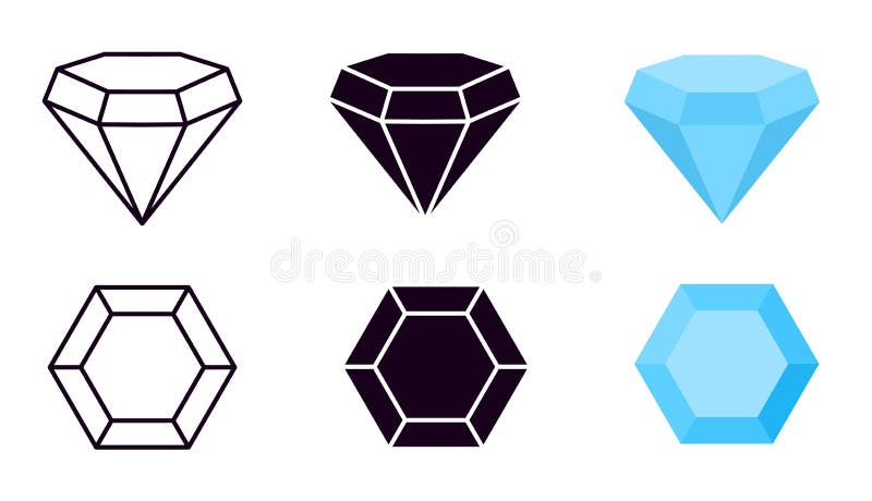 Diamond Silhouette Royalty-Free Images, Stock Photos & Pictures