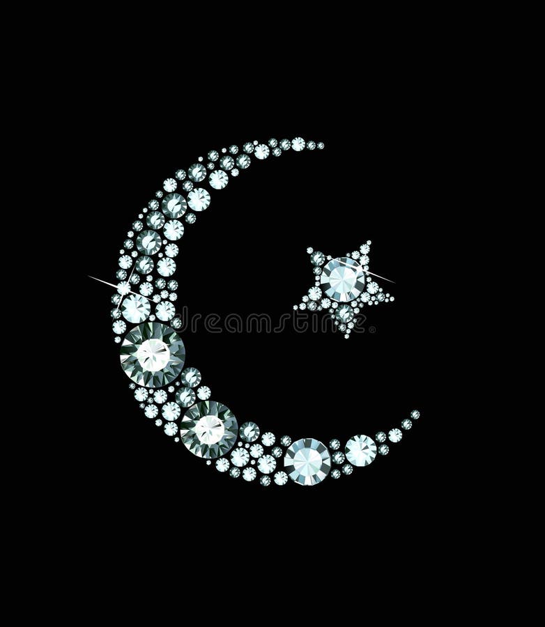 Diamond Islam Symbol stock illustratie Diamond Islam Symbol stock illustratie