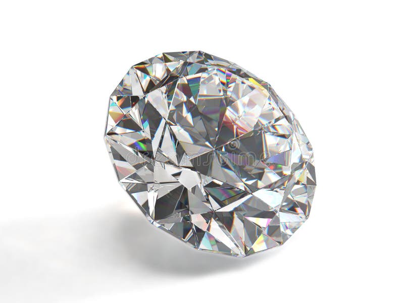 Diamond isolated on white background vector illustration