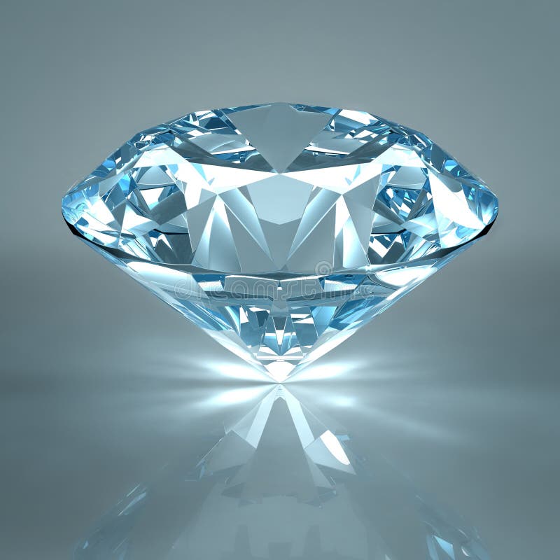 Diamond jewel isolated. 
