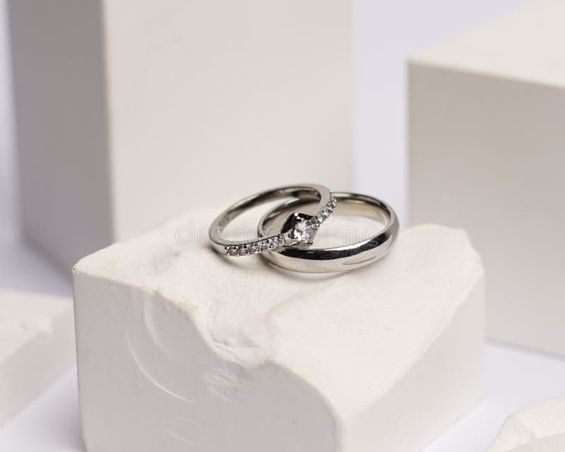 Diamond Jewelery Ring for Social Media Display. Stock Image - Image of ...