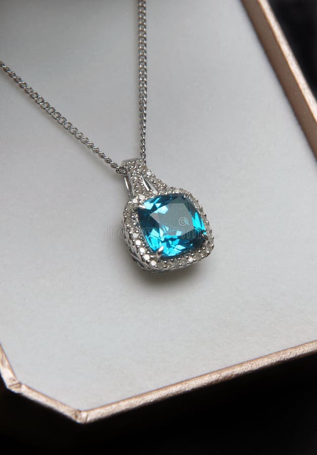 Diamond necklace royalty free stock images