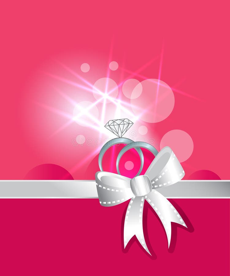 Diamond rings love stock illustration Diamond rings love stock illustration