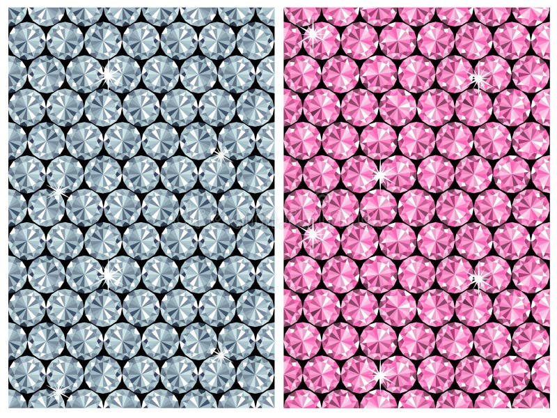 Diamond seamless pattern / vector / 2 colour variants