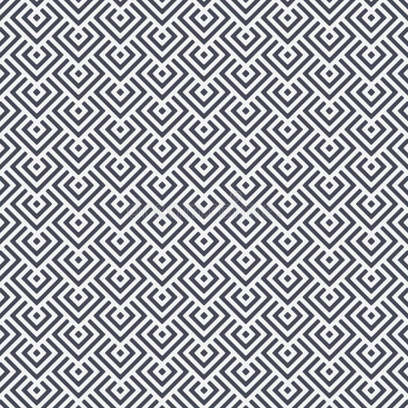 Diamond square shape overlap each, vector pattern background royalty free illustration