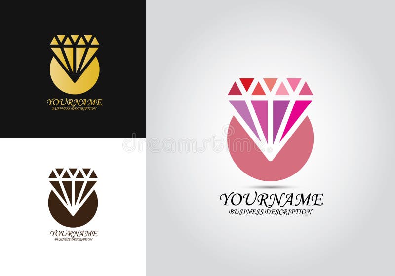 Diamond Template Design Logo vector illustratie Diamond Template Design Logo vector illustratie