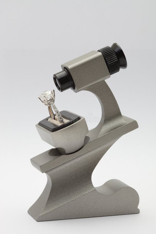 Diamond Test by Magnifying Glass Stock Photo Image of bright, diamond