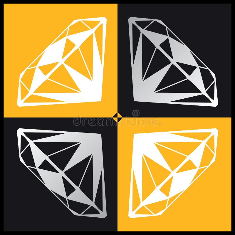 Diamond 4 stock vector. Illustration of precious, shiny - 34169886