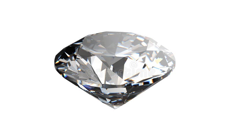 Diamond on white background with high quality stock illustration