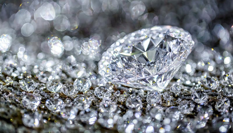 Diamonds can be used for background or wallpaper, backdrop so beautiful and refreshing, Generated AI vector illustration