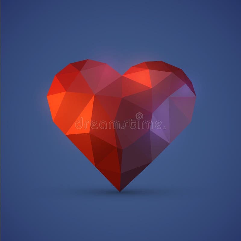 Diamont serce na błękitnym tle ilustracja wektor Diamont serce na błękitnym tle ilustracja wektor