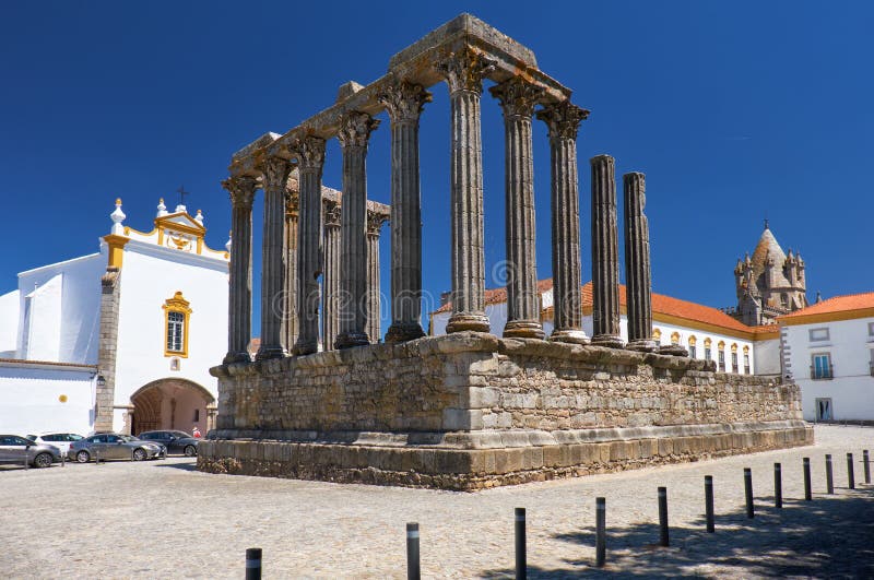 diana świątyni Evora Portugalia