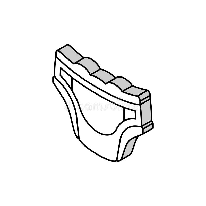 Ilustrarea vectorială a pictogramei izometrice pentru bebeluși scutecați vector illustration