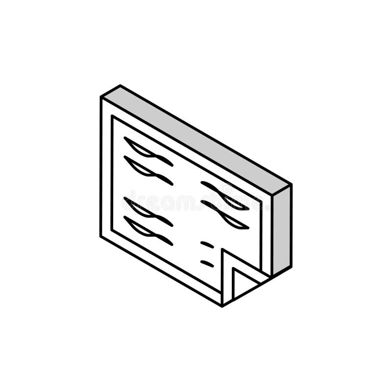 Ilustrare vectorială a pictogramei izometrice pentru bebeluși diapie stock illustration